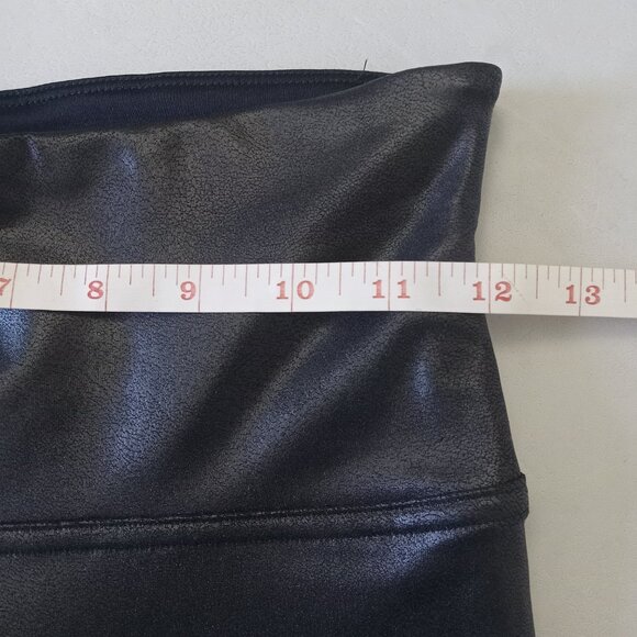 SPANX Black Faux Leather Leggings - Picture 5 of 7